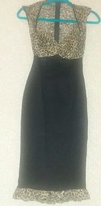 Micheline dress pinup girl clothing leopard print